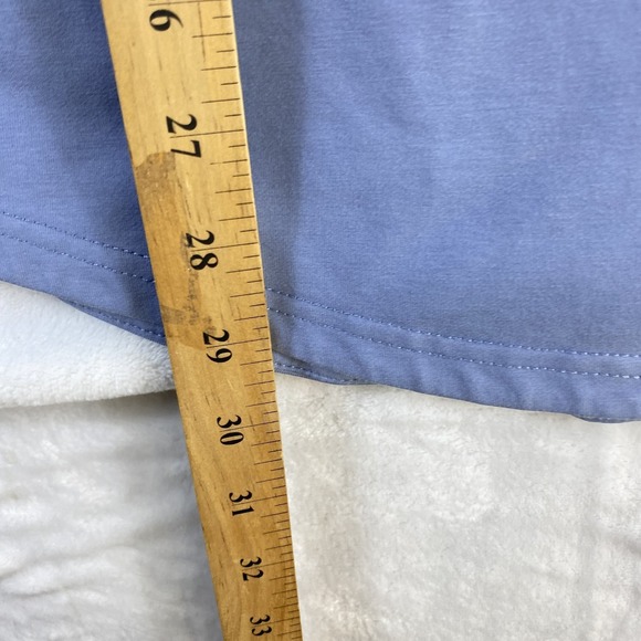 BYLT Basics T-Shirt Top Men Sz XL Light Blue Short Sleeve Drop Cut Saddle Hem - Picture 7 of 10